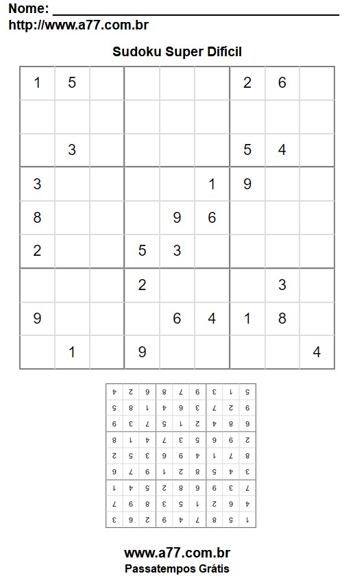 Sudoku Super Difícil Nº 36