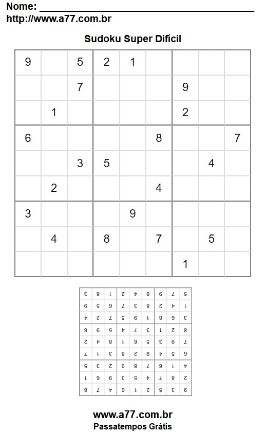 Sudoku Super Difícil Nº 37