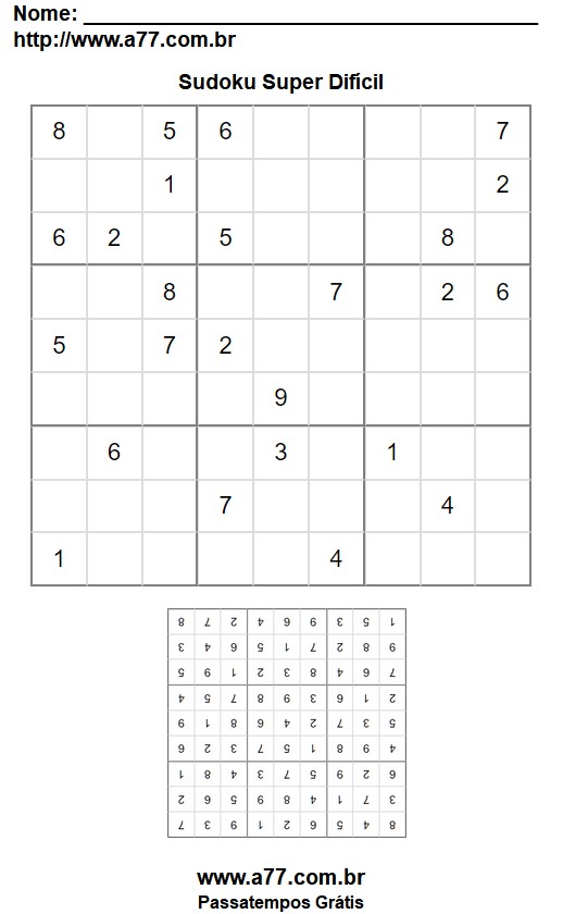 Sudoku Super Difícil Nº 41