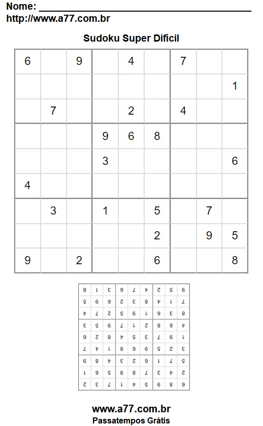 Sudoku Super Difícil Nº 42