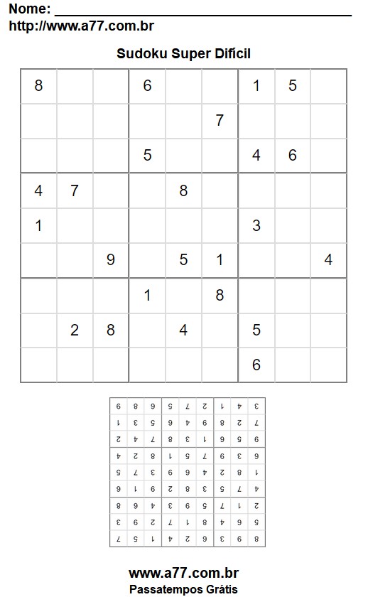 Sudoku Super Difícil Nº 43