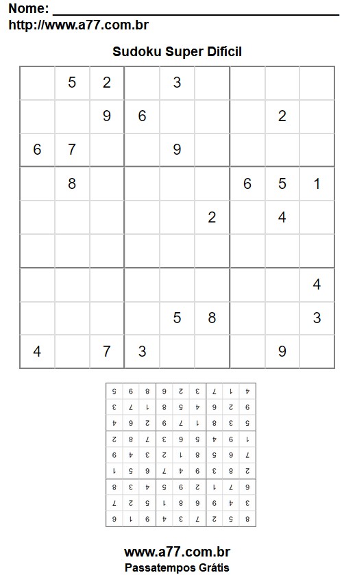 Sudoku Super Difícil Nº 46