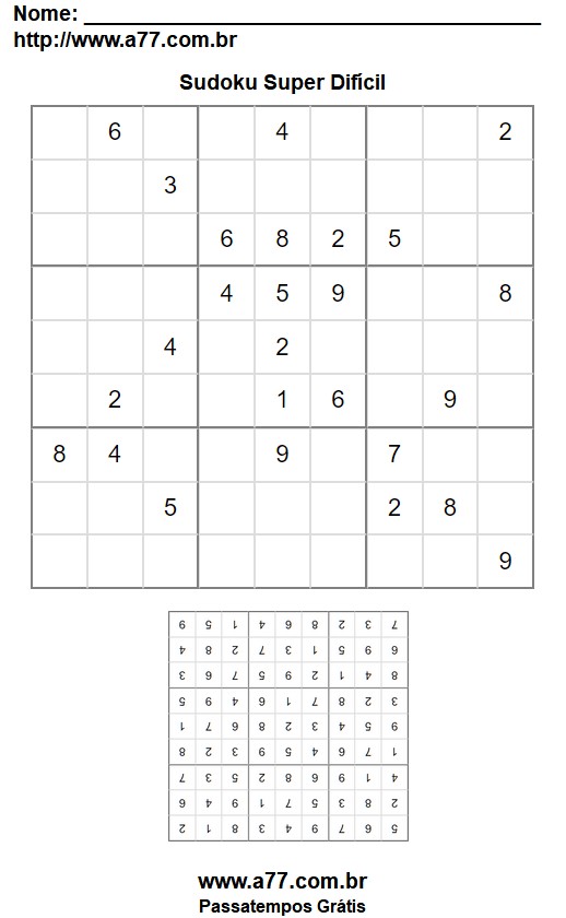 Sudoku Super Difícil Nº 48