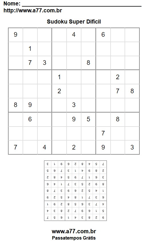 Sudoku Super Difícil Nº 49