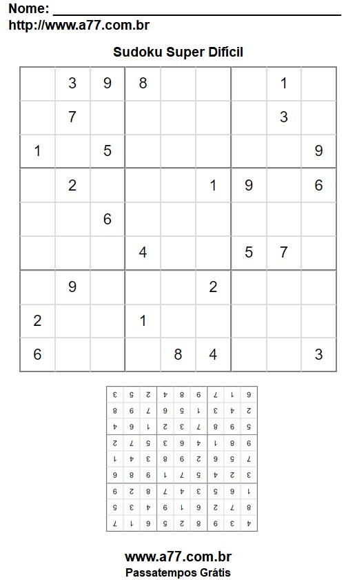 Sudoku Super Difícil Nº 5