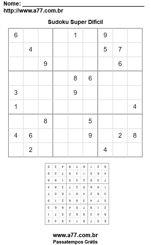 Sudoku Super Difícil Nº 50