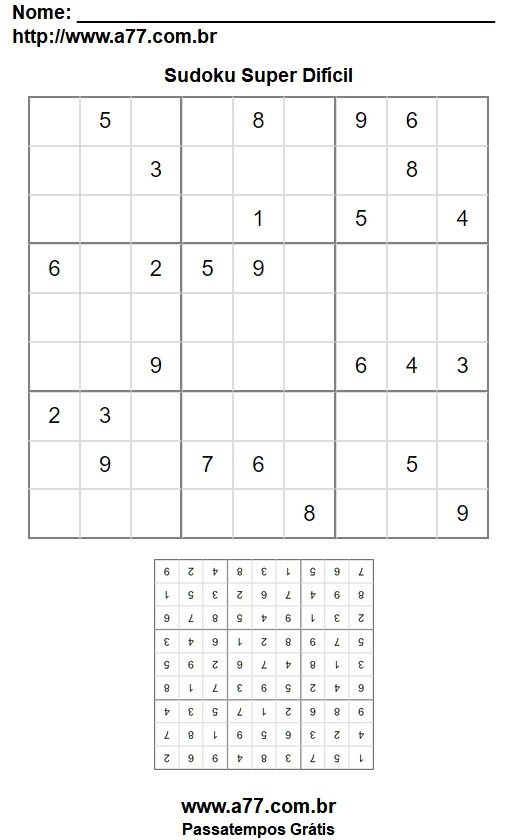 Sudoku Super Difícil Nº 54