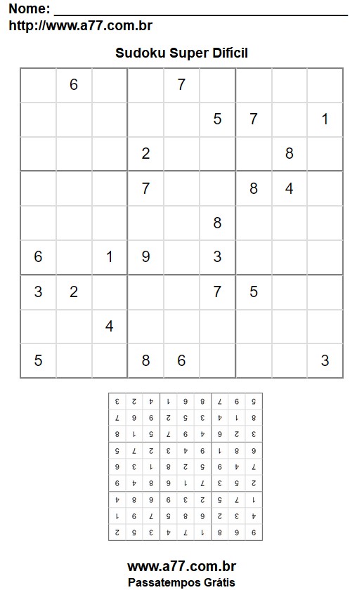 Sudoku Super Difícil Nº 60