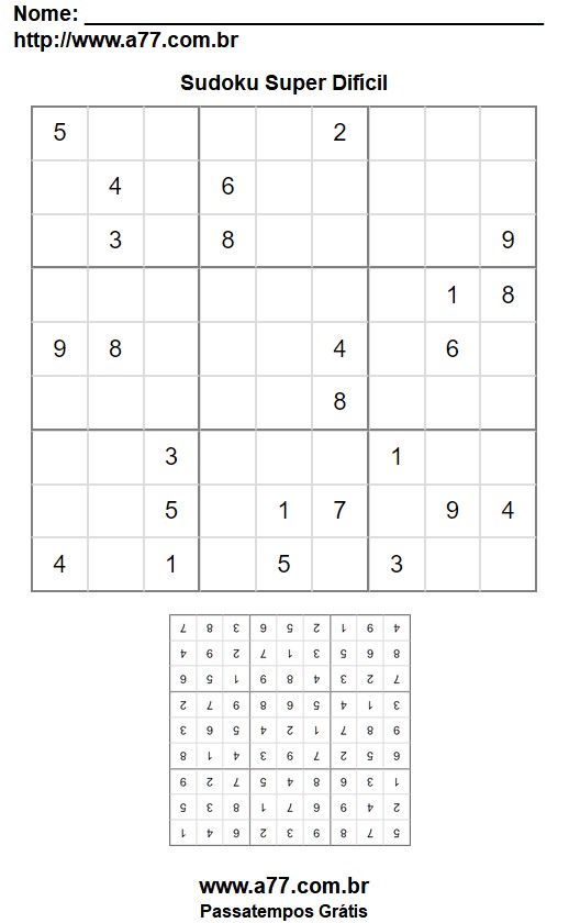 Sudoku Super Difícil Nº 64