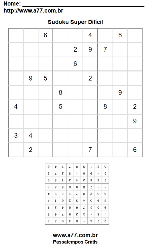 Sudoku Super Difícil Nº 73