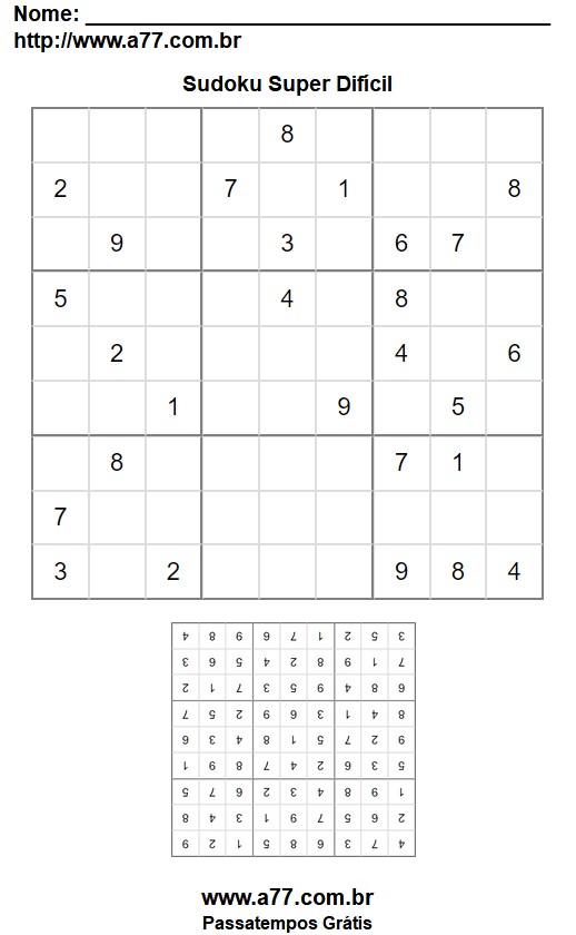 Sudoku Super Difícil Nº 74