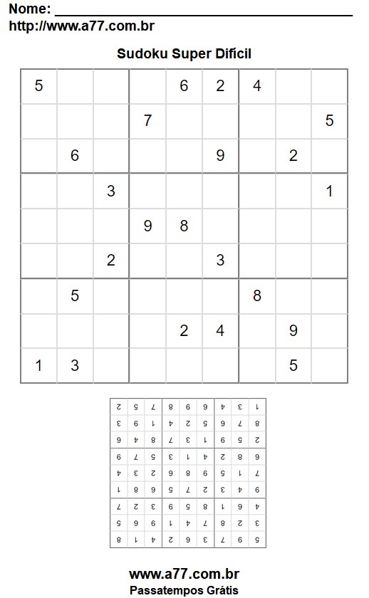 Sudoku Super Difícil Nº 78