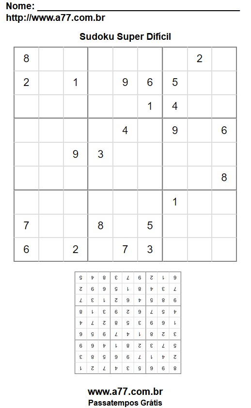 Sudoku Super Difícil Nº 88