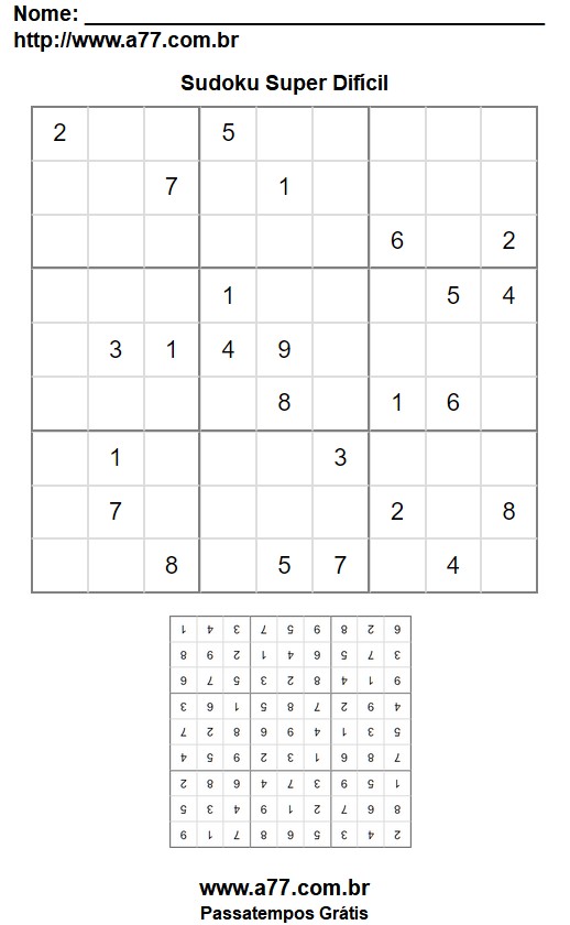 Sudoku Super Difícil Nº 93