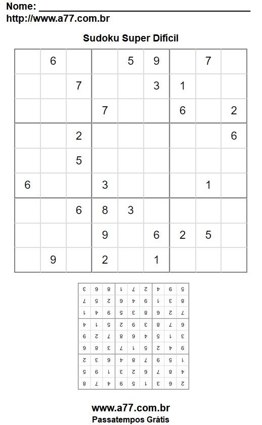 Sudoku Super Difícil Nº 97