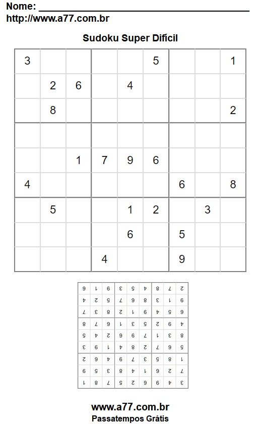 Sudoku Super Difícil Nº 98