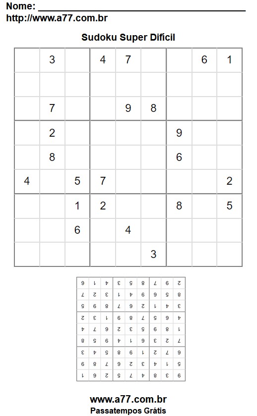 Sudoku Super Difícil Nº 99