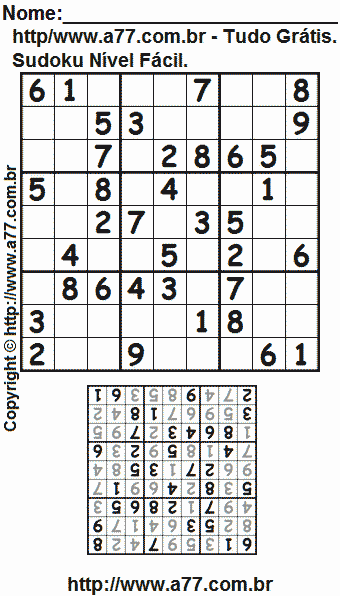 Sudoku Para Impressão