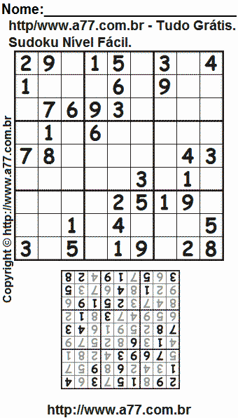 Sudoku Para Imprimir