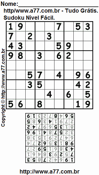 Sudoku Fácil Para Imprimir