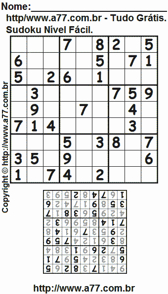 Sudoku Para Imprimir