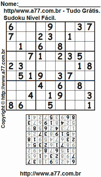 Sudoku Para Imprimir