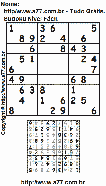 Sudoku Para Imprimir