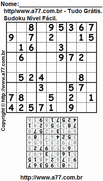 Sudoku Para Imprimir