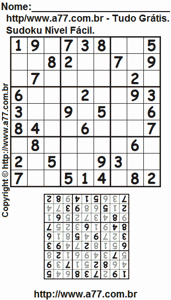 Sudoku Fácil Para Imprimir