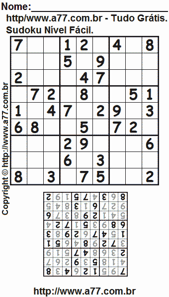 Sudoku Para Imprimir