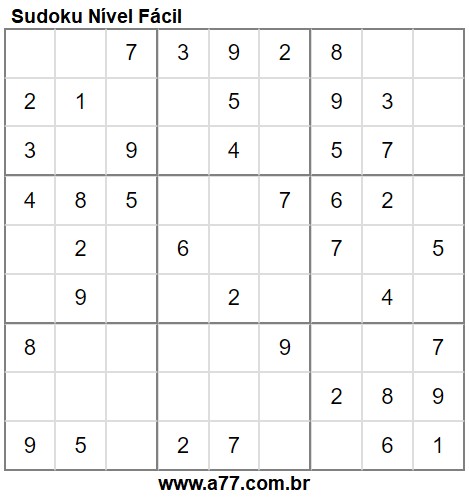 Sudokus Fácil Para Imprimir